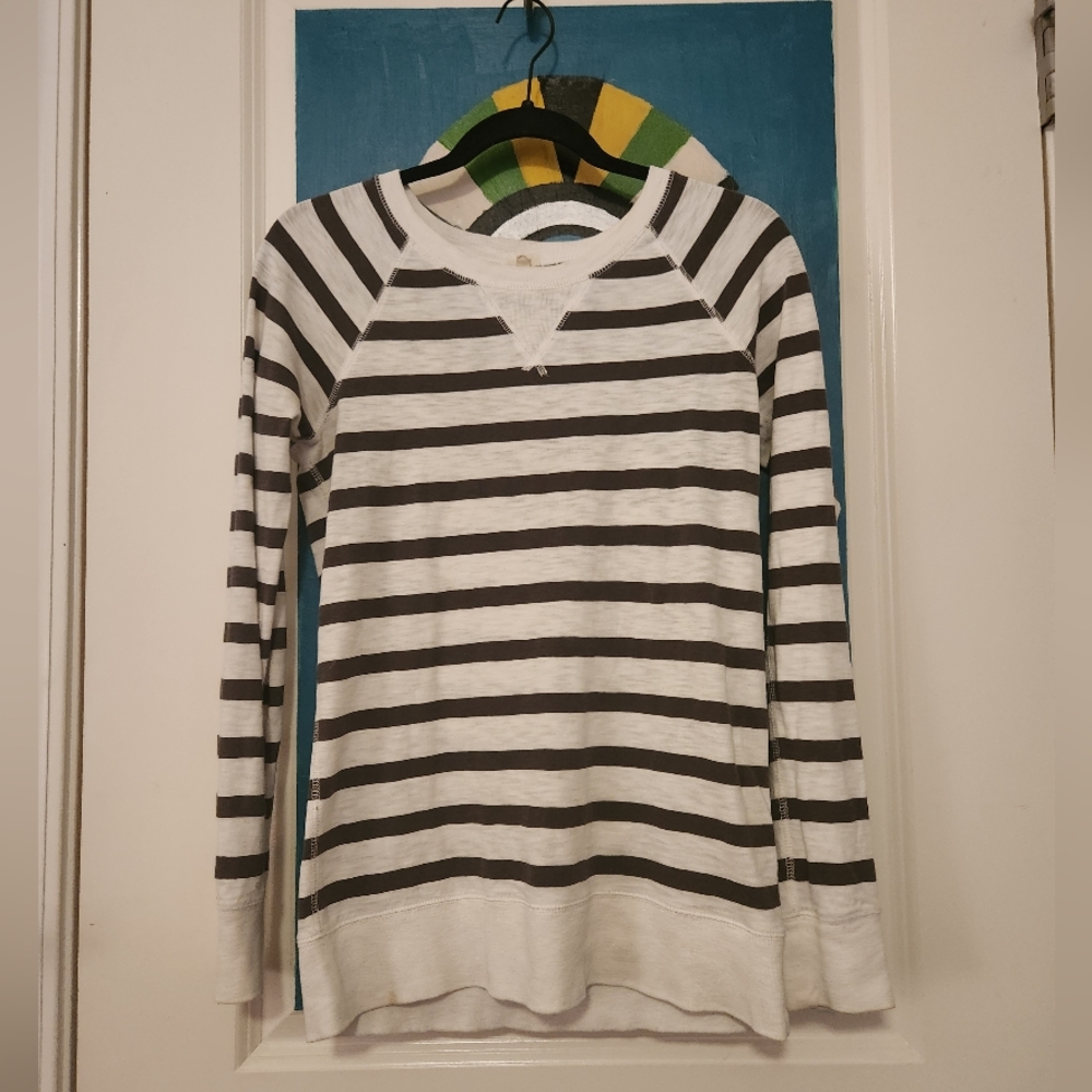 J Crew Long Sleeve Striped Top